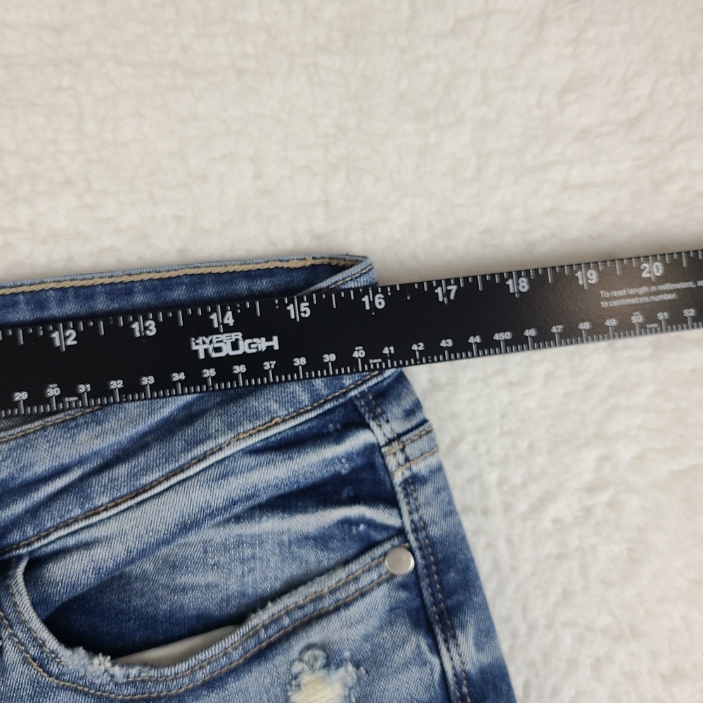Judy Blue Jeans‎ Womens 7/28 Blue Boyfriend Fit Distress Light Wash Denim - Picture 5 of 13